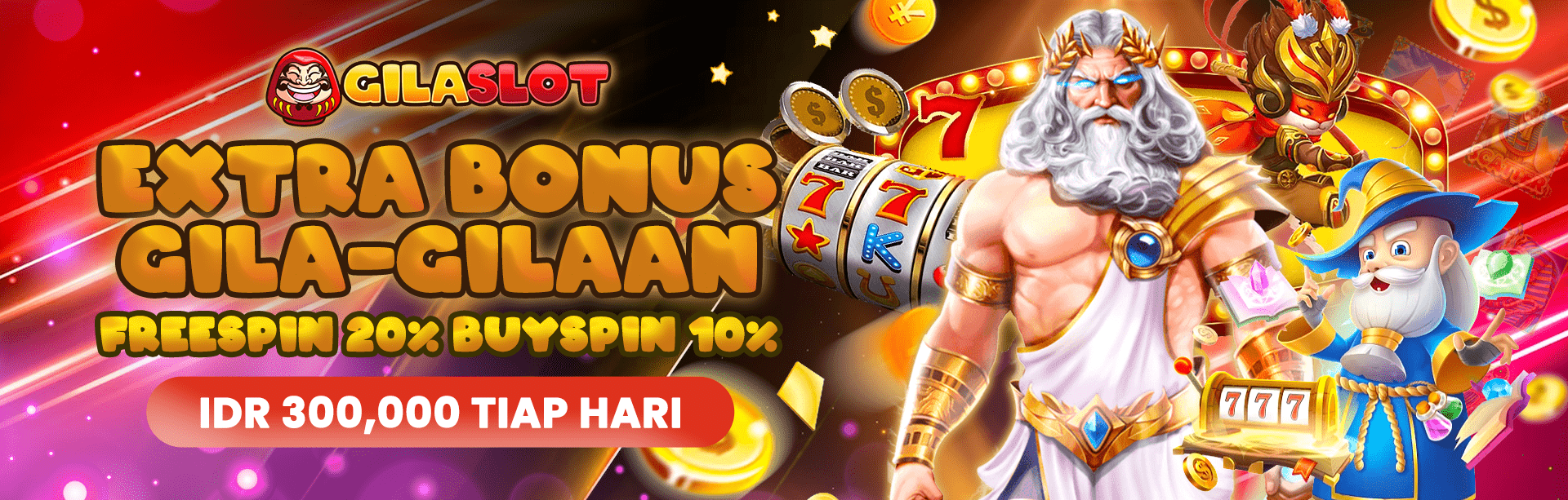 BONUS FREESPINS GILA-GILAAN